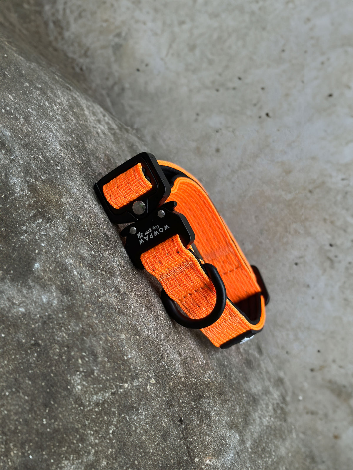 Taktisches Hundehalsband ULTRA LIGHT Neonorange XXS