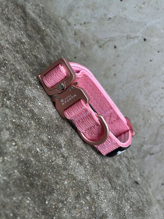 Taktisches Hundehalsband ULTRA LIGHT Rosa Edition XS